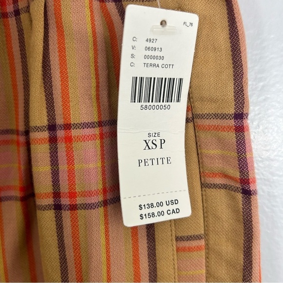 NWT Maeve Plaid Wide Leg High Wasited Kilt Culotte Anthropolgie Size XS Petite - Picture 13 of 14